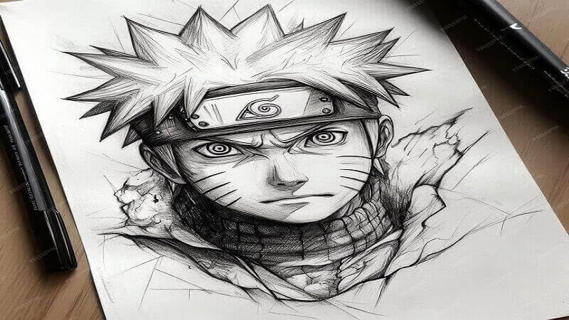 Drawing:e-Ranfoe59s= Naruto